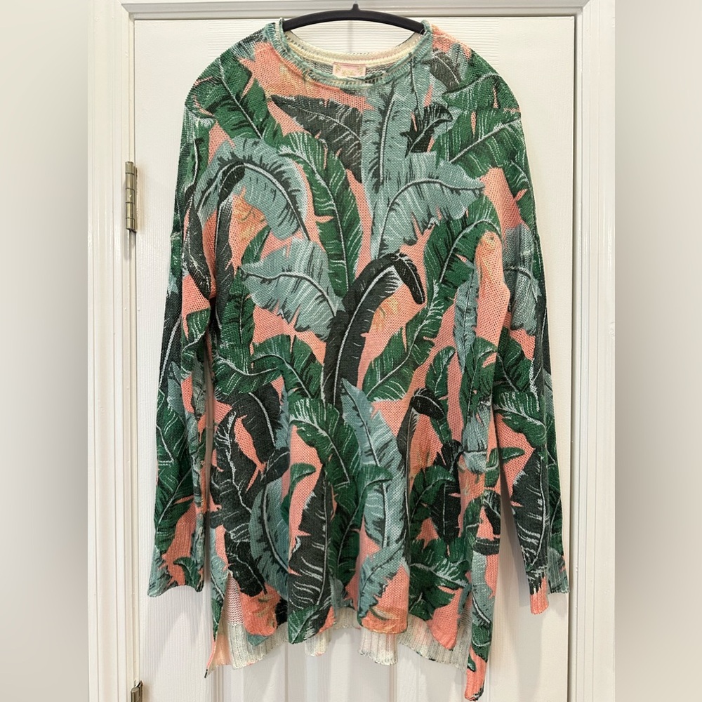 Mumu Bonfire Sweater in Beverly Barbie π - Picture 5 of 7